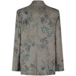 Le Bambou Secret Print Chevron Blazer
