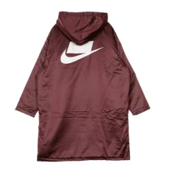 Nacht Maroon Parka Lange Jas Vrouwen