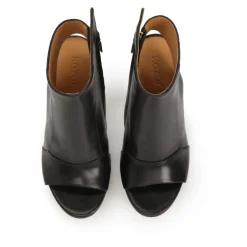 Peep toe laarzen met platform