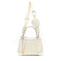 Perforated Barrel Bag with Pouch