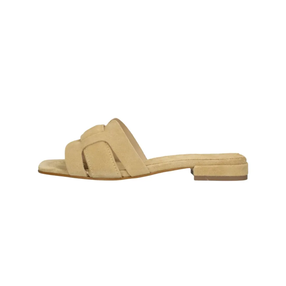 Slippers met vierkante neus