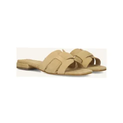 Slippers met vierkante neus