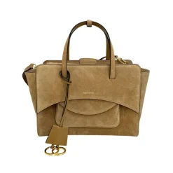 Suede Top-Handle Tas