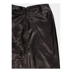Twist Pencil Rok Zwart Lamsvacht