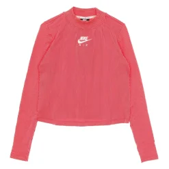 Two-Tone Ribgebreide T-Shirt met Lange Mouwen