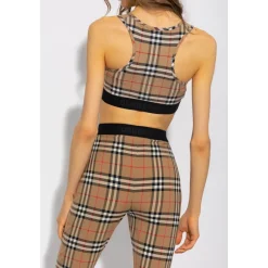 Vintage Check-Printed Sportbeha