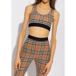 Vintage Check-Printed Sportbeha