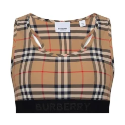 Vintage Check-Printed Sportbeha