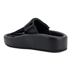 Webbing Slip-On Platform Sandalen