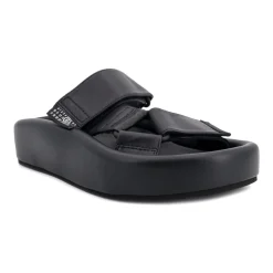 Webbing Slip-On Platform Sandalen