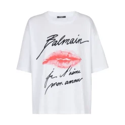 Witte Kiss Print T-shirt