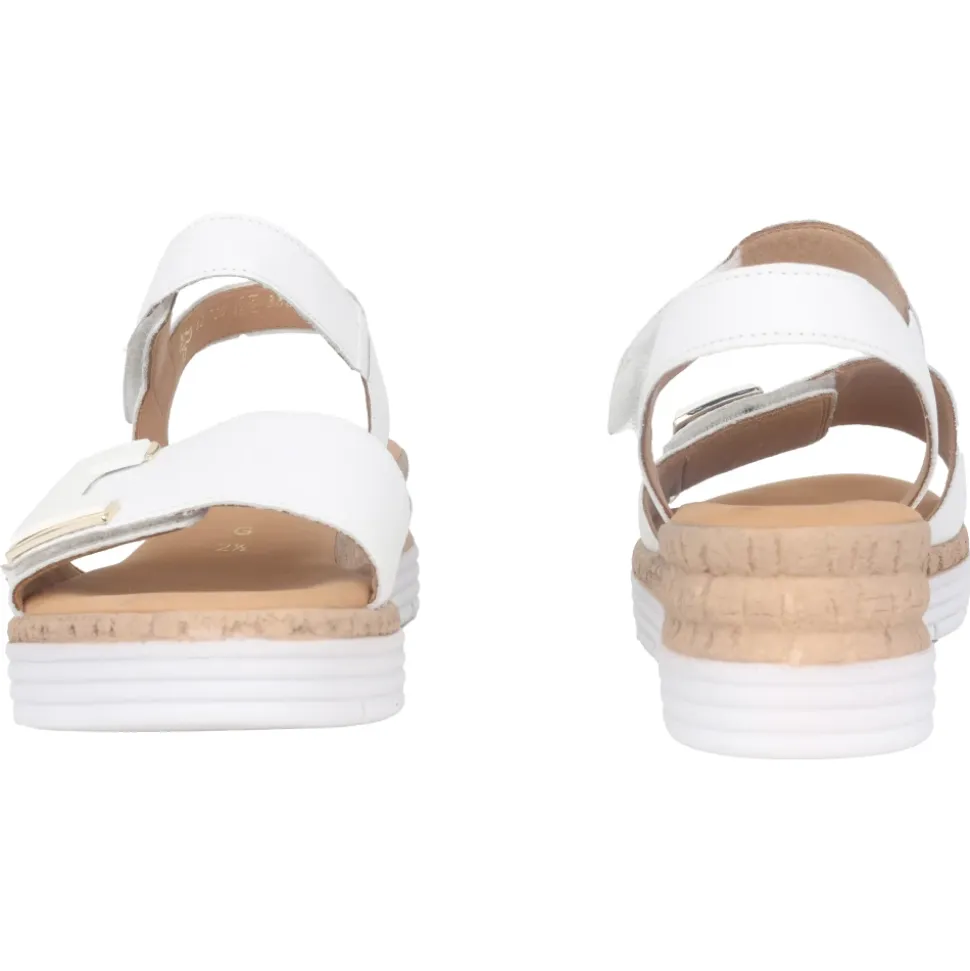 Witte Leren Dames Sandalen Collectie