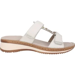 Witte leren sandaalcollectie voor vrouwen