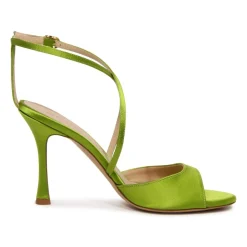 Xose Satin Sandal Pistacchio Groen