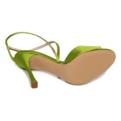 Xose Satin Sandal Pistacchio Groen