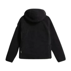 Yupik Zwarte Hoodie met Rits in Fleece