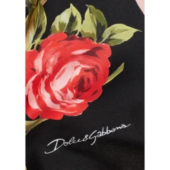 Zijden twill sjaal met rozenboeketprint
