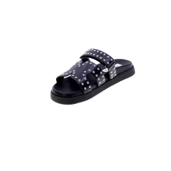 Zilveren Studs Leren Muiltjes