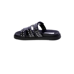 Zilveren Studs Leren Muiltjes