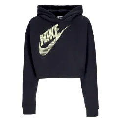 Zwarte Crop Hoodie Sportkleding Fleece