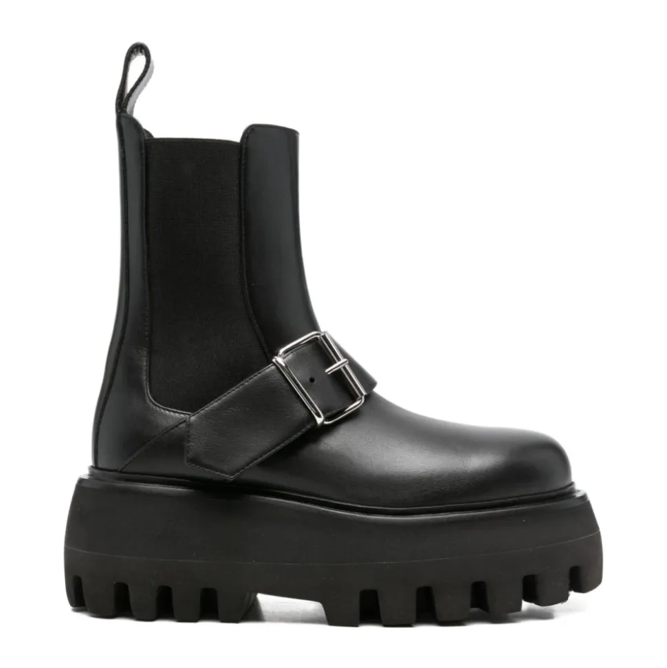 Zwarte Zijde & Nylon Laarzen