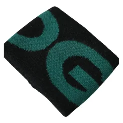 Zwart Groen Wol Logo Armband