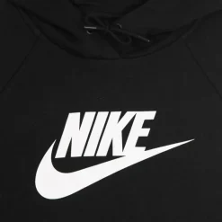 Zwart/Witte Hoodie met Kangoeroezak
